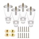 thumbnail image 3 of Patas Acrílicas Para Muebles, Patas De Sofá DIY De 4 Pulgadas Para Tocador, Banco, Mesita De Noche, 4 Uds., 3 of 5