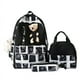 thumbnail image 1 of 3pcs Kawaii Bear Graffiti Print Backpack, Cute Preppy Schoolbag With Lunch Box Bag And Pencil Case, Student Back To School Supplies, 1 of 5