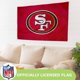 thumbnail image 4 of Bandera exterior 150 cm 49ers – Team Sports America, 4 of 6