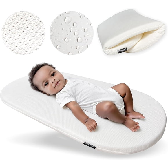 Cambiador Plegable Yunioo de Bambú y Espuma 29 x 15 in Ovalado