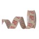 thumbnail image 4 of Cinta Navide?a Decorativa De 8 Yardas Para Hacer Arreglos Florales Y Manualidades De Bricolaje, 2,5 Cm Con Alambre Beige, 4 of 5