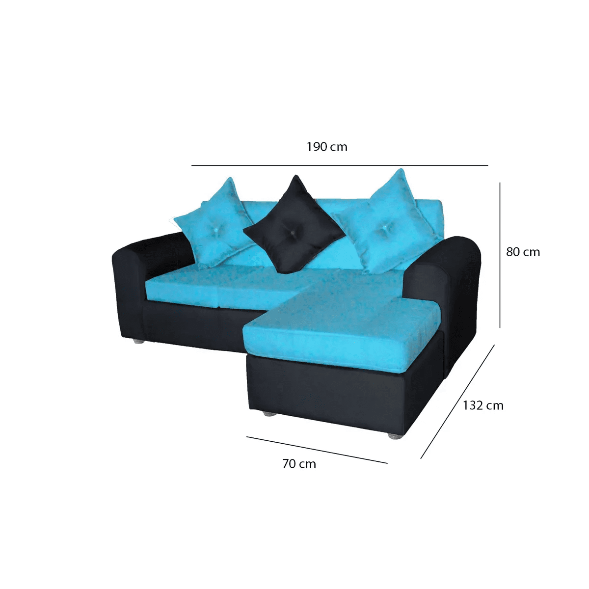 Genérico - Sofa Marcia Tela Negrocalipso