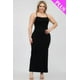 thumbnail image 5 of Vestido Largo con Espalda Cruzada y Abertura en el Muslo, Talla Grande, 5 of 5