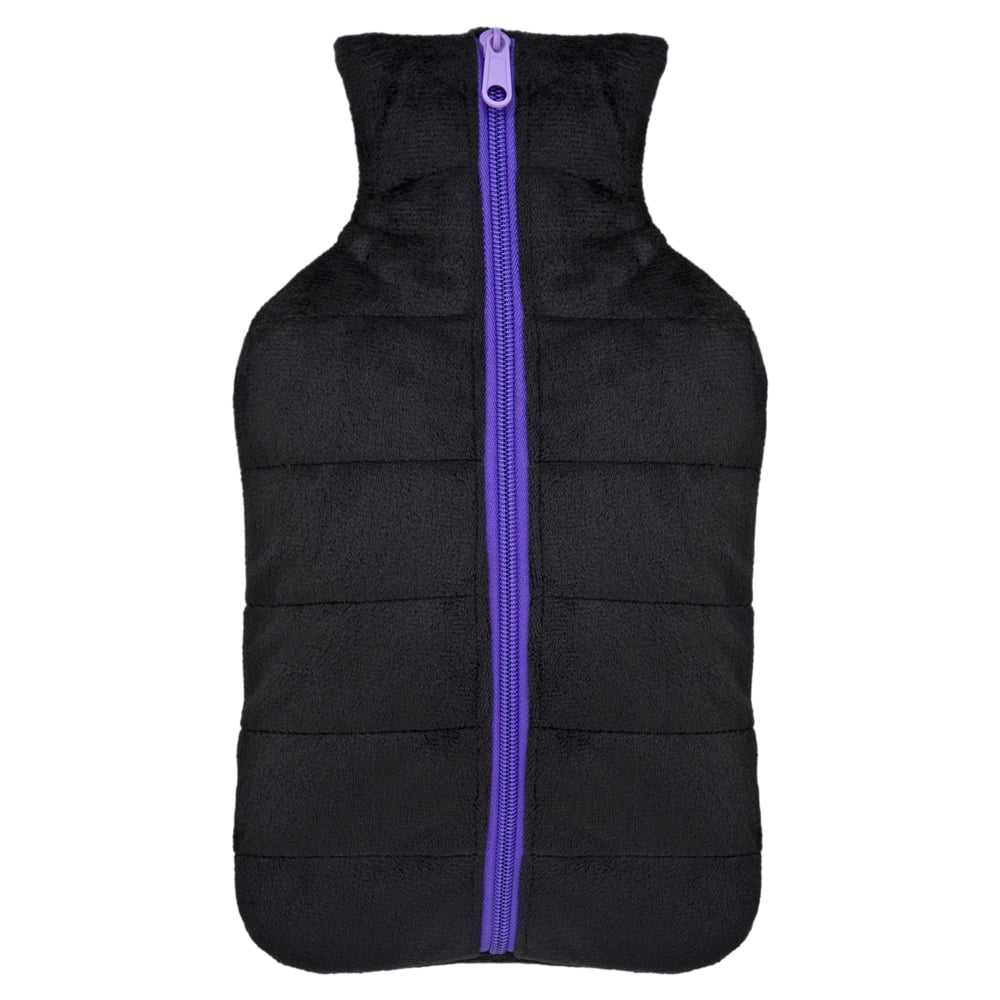Guatero Thermicachile 2 Lt Parka Negra Cierre Morado
