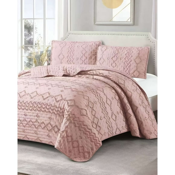 Cobertor Colcha Quilt Tufting De Lujo Suave 2 Plazas