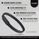 thumbnail image 3 of Pulsera LUXAR de Cuero Negra para Hombre – Talla Media, 3 of 8