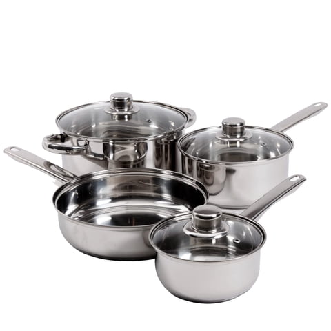 Juego De Cocina Gibson Home Landon De 7 Piezas En Acero Inoxidable