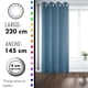 thumbnail image 3 of Set De Cortinas Textura Lino 2 Paños De 145 X 220 Cm Azul, 3 of 3