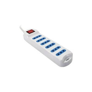 Alargador Philco 6 Entradas 3 Metros Con Switch Xt-30 Blanco