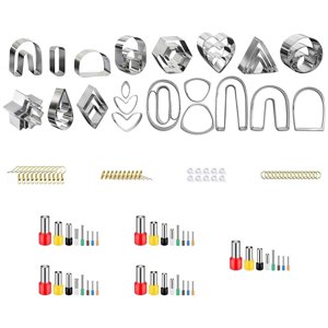 Bothyi - 126X Juego De Cortadores En Forma De Arcilla Polimérica Accesorios Circulares Geométricos Para Bricolaje