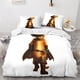 thumbnail image 2 of Juego de ropa de cama con estampado 3D del Gato con Botas para niños y adolescentes. Incluye funda nórdica con funda de almohada. Funda de edredón de microfibra con estampado de anime y cier, 2 of 3