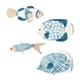 thumbnail image 3 of Juego De 4 Piezas De Decoración Costera De Peces De Madera Para El Hogar, Hotel, Decoración De Pared Costera Colgante, 3 of 5