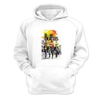 Genérico - Polerón Canguro The Beatles Blanco Talla M Unisex