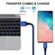 thumbnail image 4 of Cable USB-A a USB-C con carga rápida, paquete de 5 unidades, color azul, 4 of 8