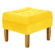 thumbnail image 4 of Sofa Retro 3c + 2 Pouf Felpa 04 Amarillo, 4 of 6