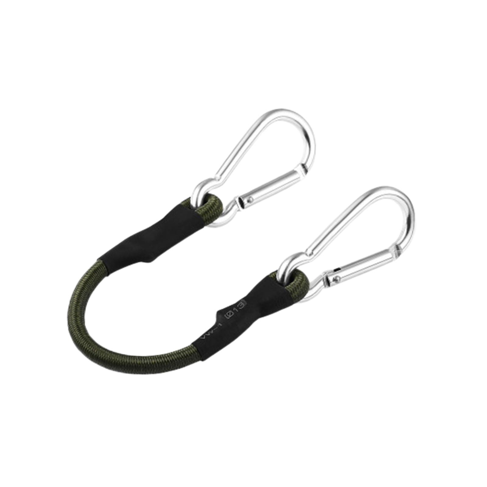 Ioensy - Cuerdas Elásticas Con Mosquetón Cable Fuerte Para Caravanas De Motocicletas Tienda Al Aire Libre 60Cm