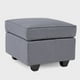 thumbnail image 5 of Sofá 3 cuerpos Sicilia + 1 Pouf Tela Gris, 5 of 9