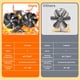 thumbnail image 3 of Ventilador de estufa de leña Miaton alimentado por calor con termómetro, 3 of 8