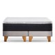 thumbnail image 2 of Cama Europea New Top Colchon Resortes 23 Cm 2 Plazas Base Dividida Tela Velvet Gris, 2 of 8
