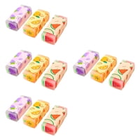 Magideal - 12X Erases De Dibujos Animados De Papelería Suministros De Papelería En El Aula Colorida Creatividad Práctica Práctica En El Hogar Borrador De Lápiz