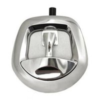 Ioensy - Caja De Herramientas Para Camión, Pestillo De Repuesto, Caja De Herramientas, Cerradura De Paleta, Manija De Repuesto Plateada