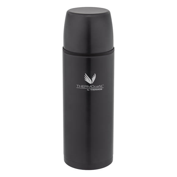 Termo Thermocafé 1 Litro Acero Inoxidable Negro Mate