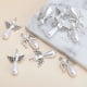 thumbnail image 2 of 10pcs White Heart Wings Angel Charms for DIY Jewelry Making - Artificial Crafting Accessories for Necklaces, Bracelets, Earrings, and Keychains - 3x2.1cm/1.18x0.83in, 2 of 4