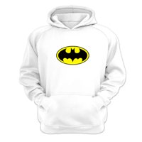 Genérico - Poleron Canguro Caballero De La Noche Blanco Talla Xl Unisex