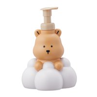 Bothyi - Dispensador De Jabón En Espuma, Bomba Antideslizante A Prueba De Fugas Para Inodoro De Aeropuerto, Cuarto De Lavado, 250 Ml, Marrón Claro