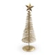 thumbnail image 1 of Pack De 5 Mini Árbol Pino Espiral Metálico Dorado Decoración Navidad 15 Cm, 1 of 4