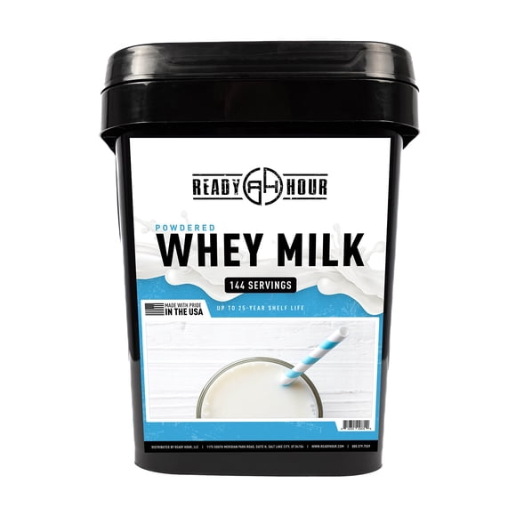 Suero de leche en polvo Ready Hour Real, no perecedero, 144 raciones
