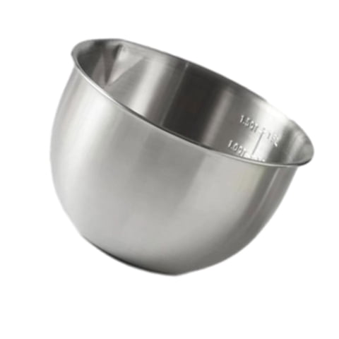 Magideal - Tazón Profundo Para Mezclar De Acero Inoxidable, Tazones De Preparación, Tazón Para Servir, Tazón Para Hornear Pasteles, Almacenamiento De Alimentos 4.5L