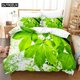 thumbnail image 1 of Green Leaves Bedding Set Duvet Cover Set Kids Bedding Digital Printing Bed Linen Duvet Cover Bedding Set, 1 of 5