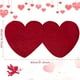 thumbnail image 2 of Alfombras de baño AnyDesign para San Valentín, con doble corazón, color rojo, 2 of 3