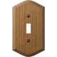 thumbnail image 1 of Placa de pared Amerelle Country 1 Gang Wood Toggle, paquete de 1 paquete, 1 of 2