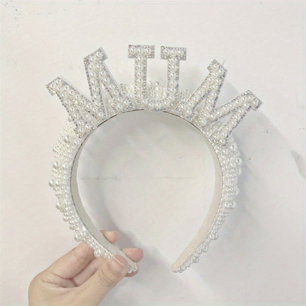 1pc, MOM/MUM Expecting Mom Decor Hair Hoop Baby Shower Party Decorations Becoming Mom Surprise Gifts