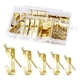 thumbnail image 2 of 130 Uds Perchas para Cuadros Perchas Artísticas Hierro Dorado Práctico 10lb 20lb 30lb 50lb 100lb Ganchos para Cuadros Kit para Colgar Cuadros para Rel, 2 of 5