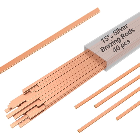Varillas para brasado Iswanta BCuP5 15% plata 25,4 cm 40 piezas