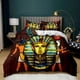 thumbnail image 1 of Pharaoh Bedding Sets,King Size 3D Ancient Egypt Tribe Decor Comforter Cover Set for Adult Egyptian Pyramid Polyester Duvet Cover, 1 of 5