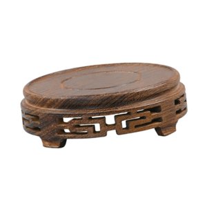 Magideal - Soporte De Exhibición De Adornos Redondos, Soporte Para Pecera, Taburete Para Plantas Con Detalles Vívidos, Estante Estable Para Bonsáis, Soporte Para L