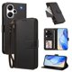 thumbnail image 2 of Funda con Billetera para [Xiaomi Redmi Note 13 Pro Plus 5G] con Bolsillo Zipper y Tarjetero Negro, 2 of 6