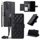 thumbnail image 5 of Funda tipo billetera FOXDOCK para Samsung Galaxy S21 FE – Tapa abatible con correa para mujer, 5 of 5