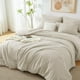 thumbnail image 3 of Juego de edredón CozyLux Queen Oatmeal de 7 piezas para cama en una bolsa, 3 of 3