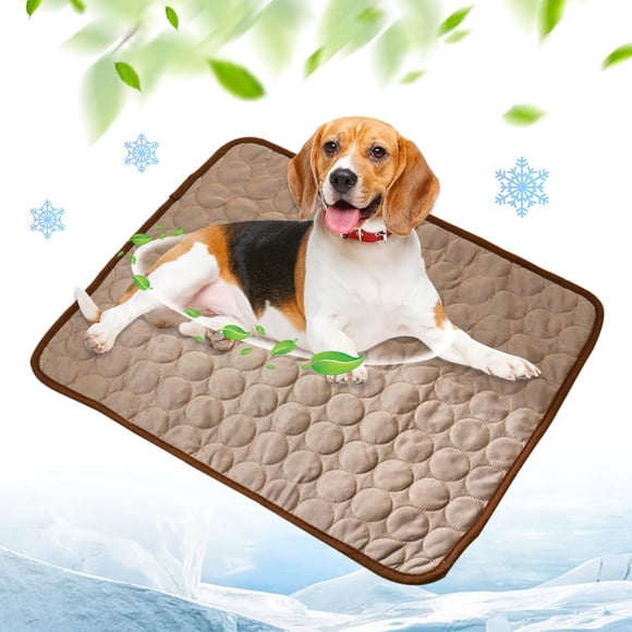 Colchoneta autorrefrescante Zrpot mediana color marrón para mascotas