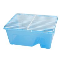 Magideal - Tanque De Tortugas Acuario Hábitat De Tortugas Con Cubierta Fácil De Alimentar Acuario De Reptiles Duradero Hábitat De Reptiles Para Anfibios Ranas Azul