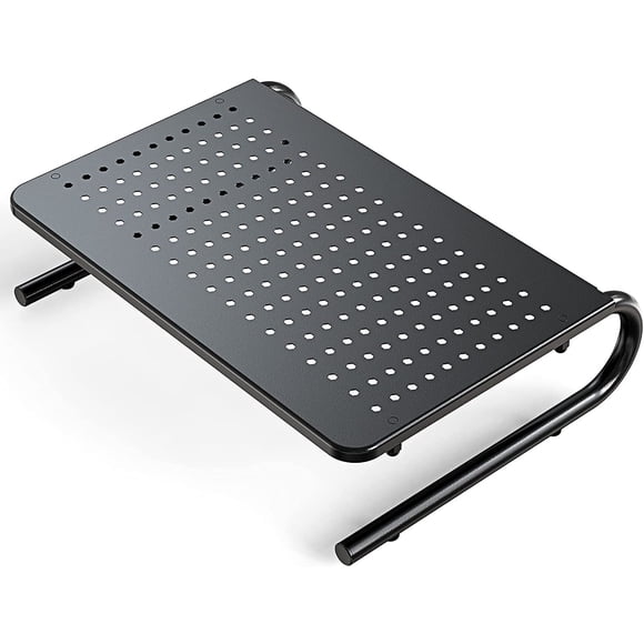 Soporte elevador de monitor HUANUO con ventilación para computadora portátil e impresora