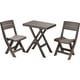 thumbnail image 1 of Set Juego Terraza Plegable Plastico Mesa + 2 Sillas Cafe, 1 of 6