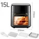 thumbnail image 3 of Horno De Aire Digital Sin Aceite 2 En 1 15 Litros, 3 of 4