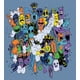 thumbnail image 3 of Indie Duvet Cover Set Group of Funky Monsters Society Different Expressions Abstract Groovy Doodle Style Decorative 3 Piece Bedding Set, 3 of 3