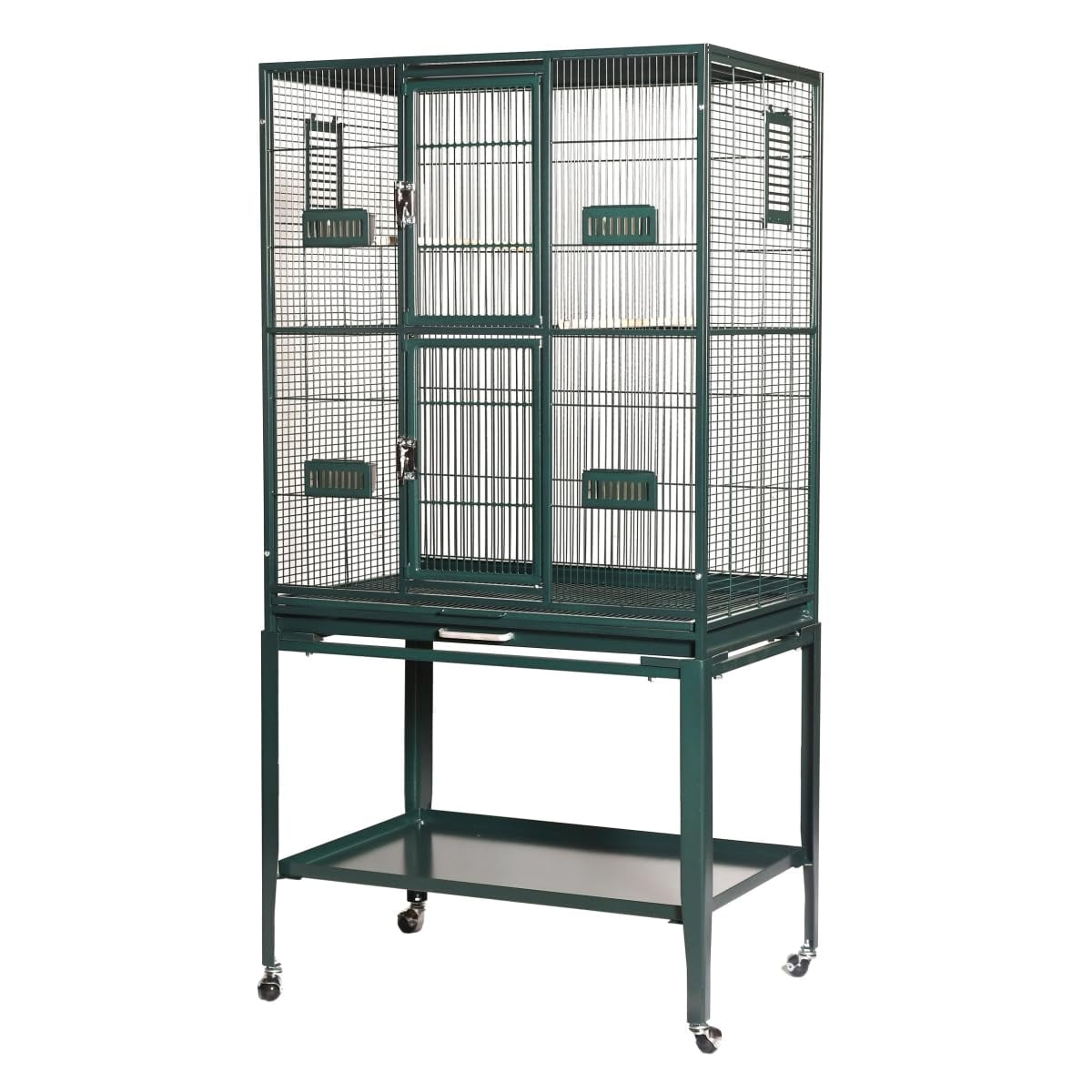 Flight Cage A&e Cage Gb13221p Hq Green 81 X 53 X 152 Cm Con Alimentador